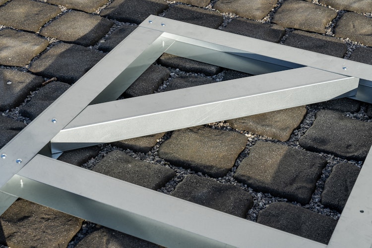 Globel Fundamentbodenrahmen für Metallgerätehaus Gartenmanager Dream 65 - 86 - 88 -108 - 1010