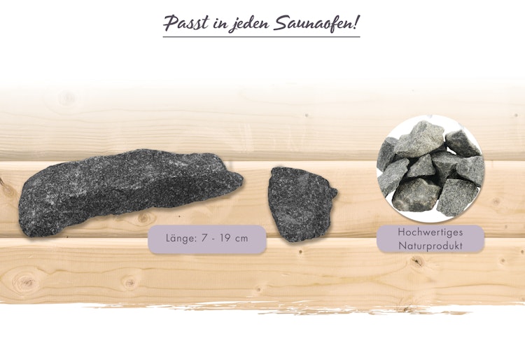 Karibu Sauna Diabas-Steine 18 kg