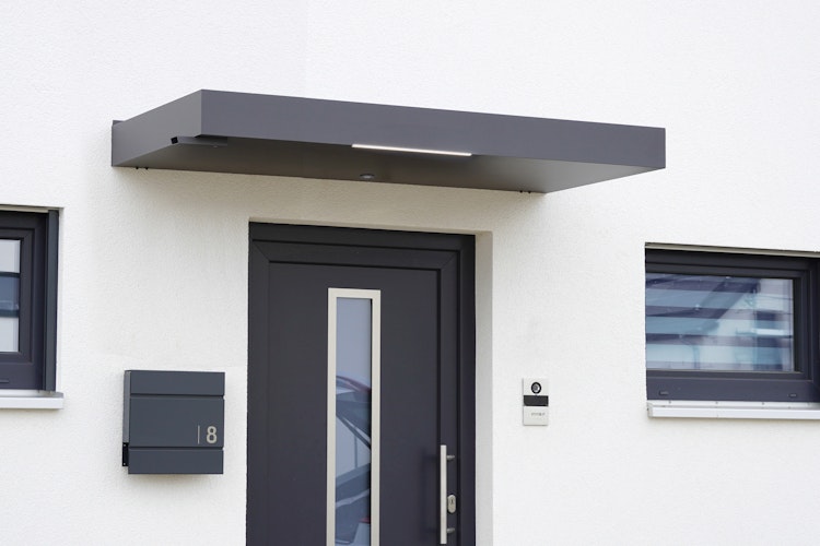 Gutta Rechteckvordach BS Plus 200 inkl. Wasserspeier (neues Modell)