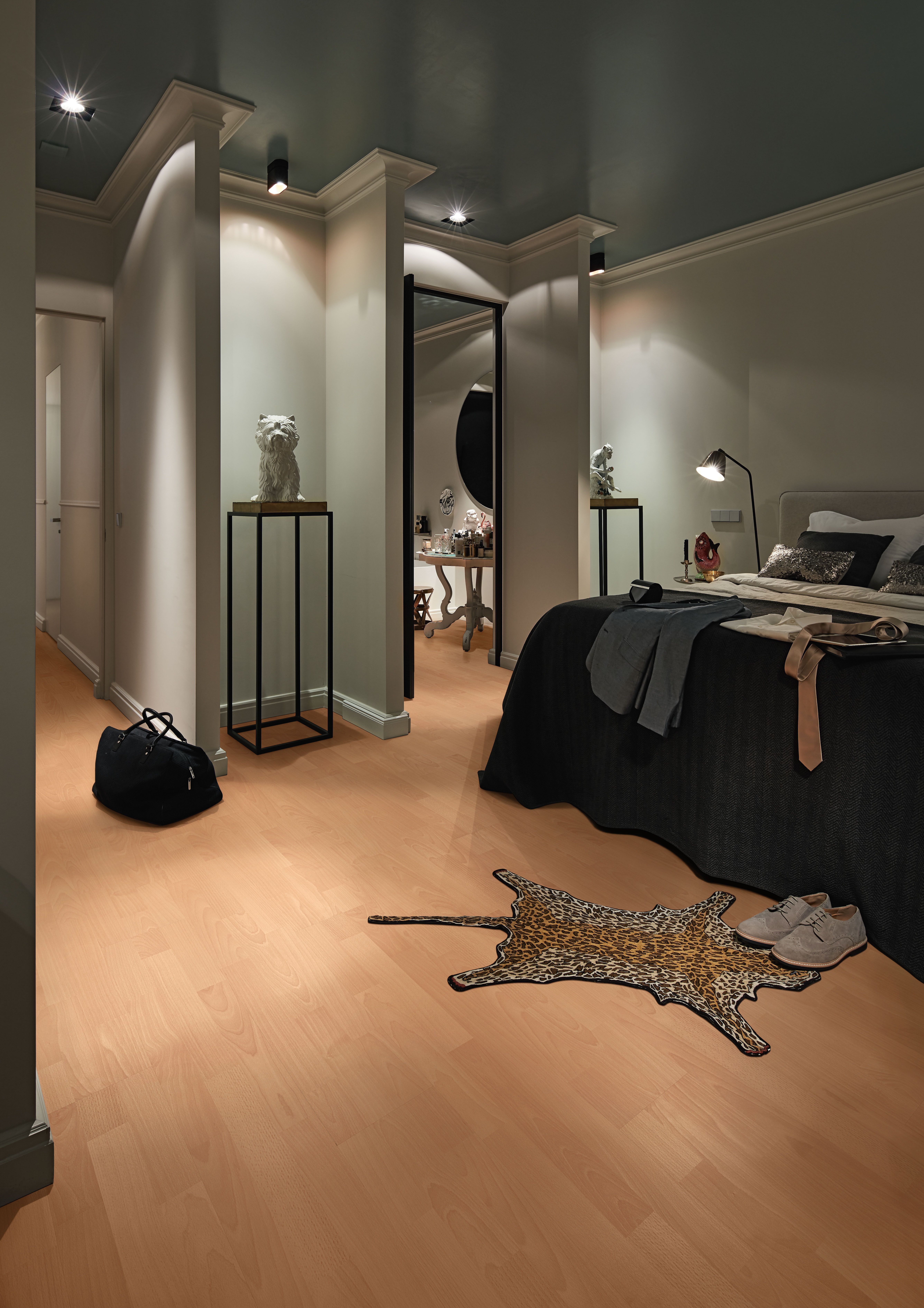 MEISTER  Laminatboden MeisterDesign. laminate LC 55  Buche 3-St 6201 - 1288 mm - ohne Trittschalldämmung