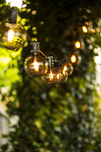 Konstsmide Ganzjahresbeleuchtung LED Biergartenkette Basis-Set, 10 Dioden