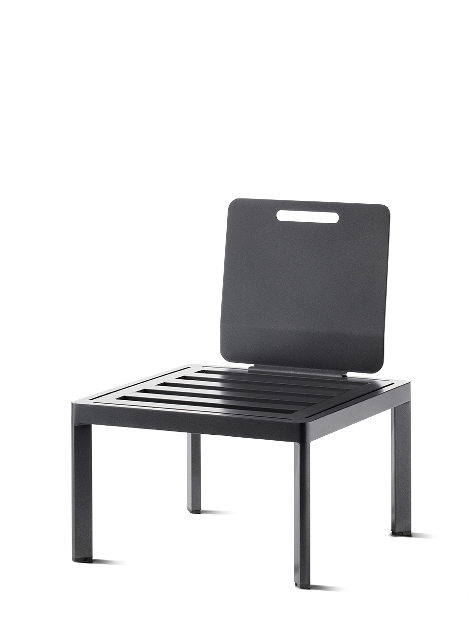 Sieger Lounge Basis LUGO inkl. 1x Rücken- / Seitenelement + 1x Verbindungselement Aluminium Eisengrau - Abverkauf