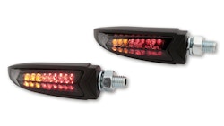 HIGHSIDER pro Arc LED Rück-, Bremslicht, Blinker 3in1 Schwarz/Getönt E-Geprüft (Paar)