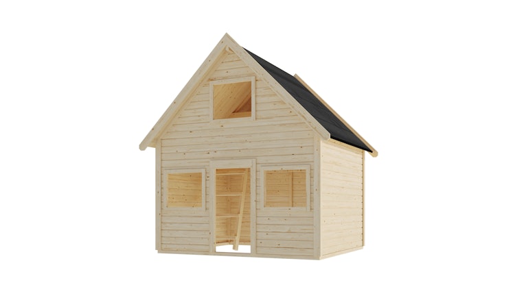 Karibu Kinderspielhaus Kalle mit 2 Etagen - 19 mm