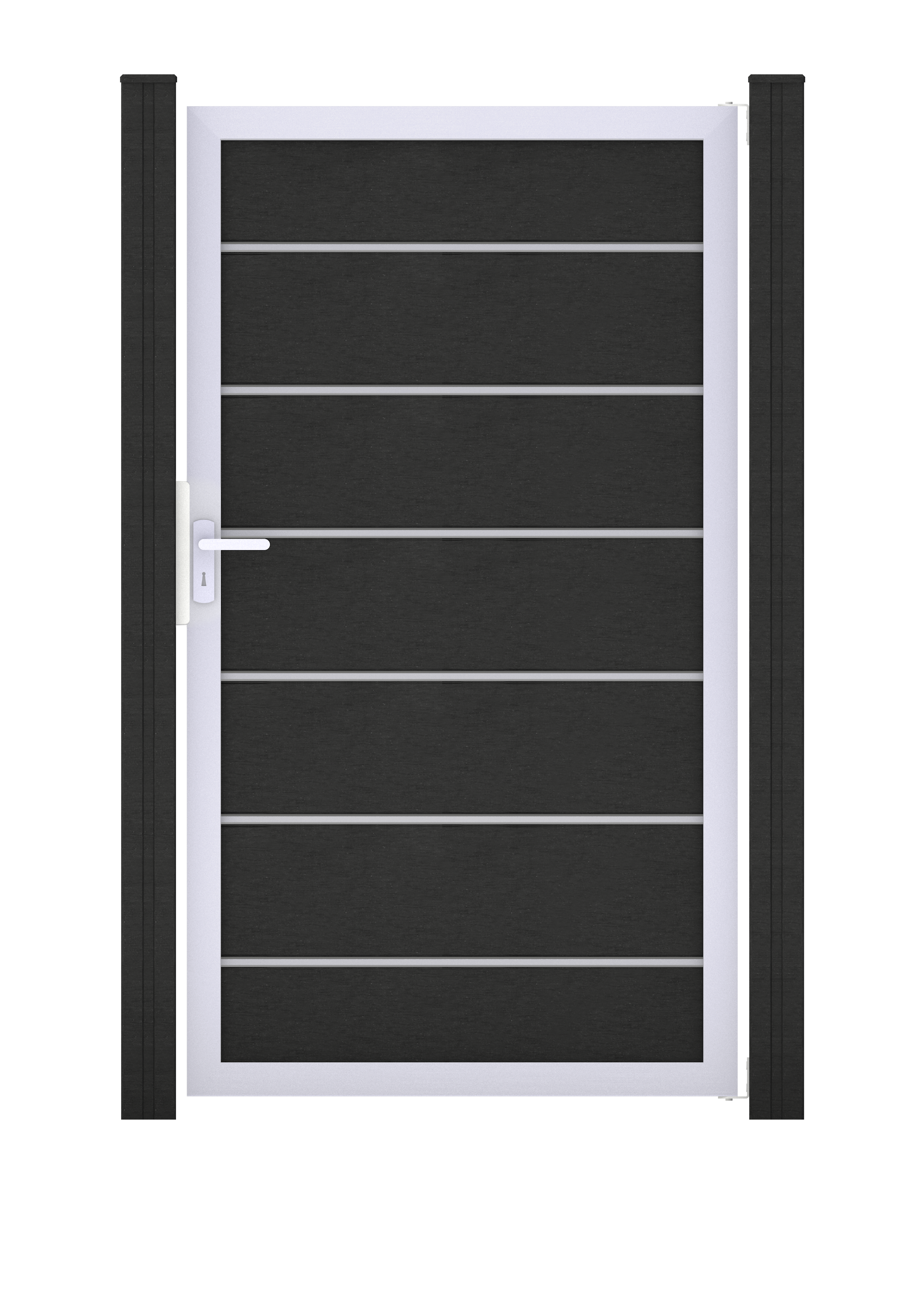 GroJa Solid Grande Premium Tor Sondermaß max. 150x180cm Aluminiumrahmen Anthrazitgrau