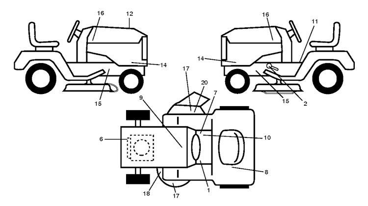 Husqvarna Gartentraktoren 96041038700 TS 348