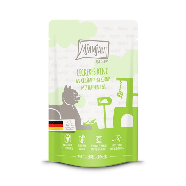 MJAMJAM Quetschies 125g Beutel KatzennassfutterVorschaubild