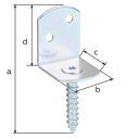 Vorschaubild Alberts® Flechtzaunhalter L-Form H x B 83x32 mm VE 24 St. 