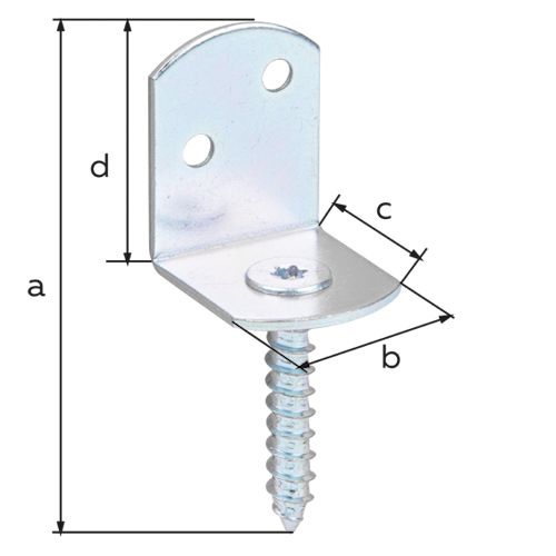 Alberts® Flechtzaunhalter L-Form H x B 83x32 mm VE 24 St. 