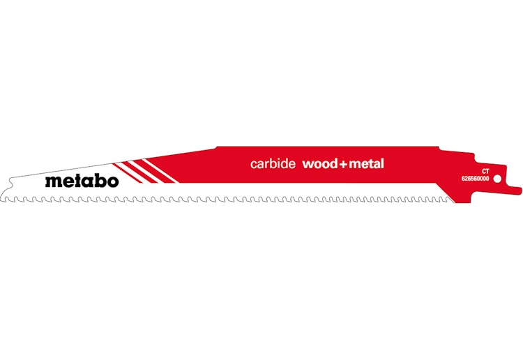 Metabo Säbelsägeblatt "carbide wood + metal" 225 x 1,25 mmCT3-4mm/6-8TPI