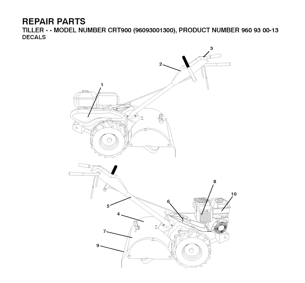 Explosionszeichnung Ersatzteile