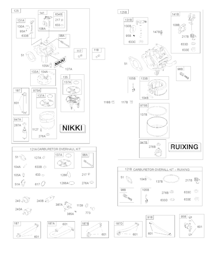 Husqvarna Motoren & Getriebe BRIGGS & STRATTON ENGINES (For US, AU and NZ only), 31R7070001G1, 2019-09
