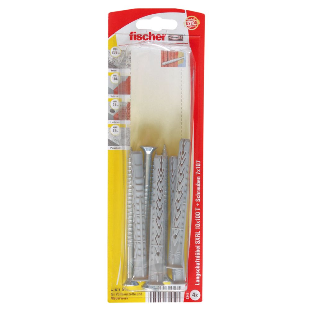 FISCHER Langschaftdübel SXRL 10x100 T K (4 St.)