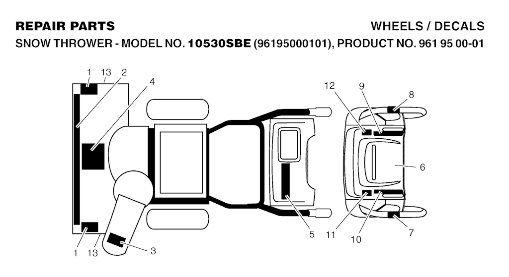 Explosionszeichnung Ersatzteile