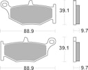 Vorschaubild SBS Bremsbelag 833HF Street Ceramic