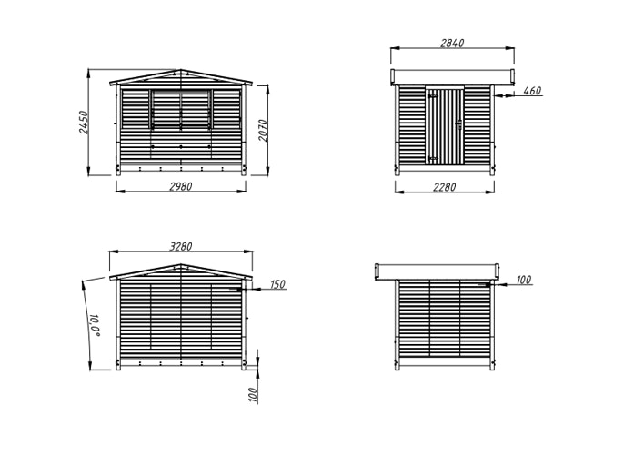 Palmako faltbarer Marktstand Marian 6,2 m² - 16 mm (20 Minuten Aufbauzeit!) 