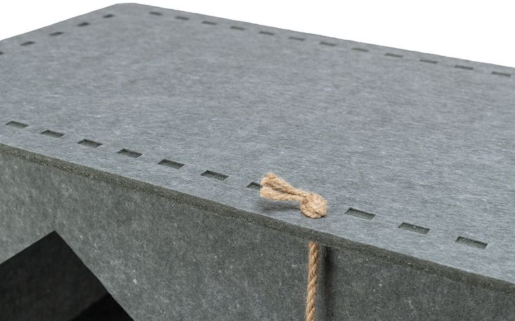 TRIXIE Höhle Lene, Filz, 54 × 30 × 35 cm, grau