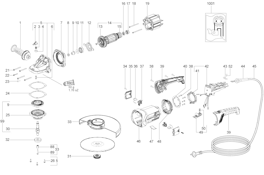 Explosionszeichnung Ersatzteile