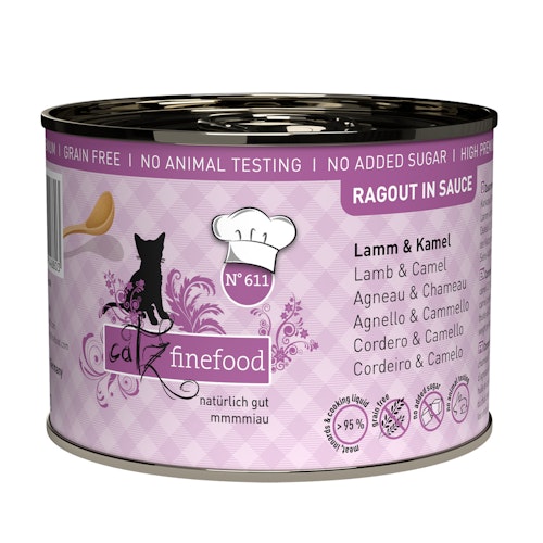 Cats finefood Ragout 190 Gramm Katzennassfutter