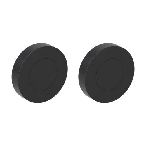 Griffwerk Rosettenpaar rund GK4 -Graphitschwarz Schraubtechnik -BL