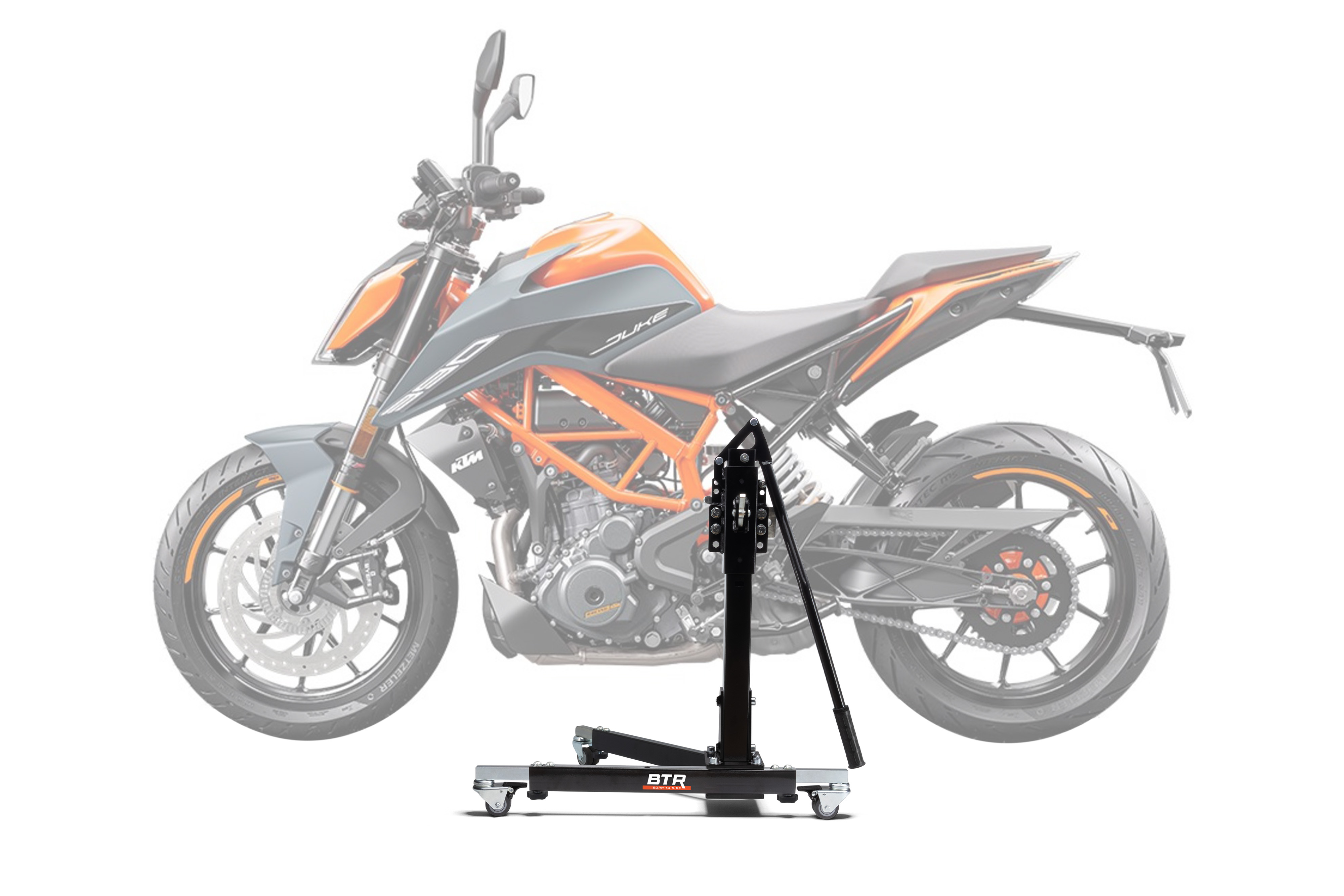 Zentralständer EVOLIFT® für KTM 390 Duke 13-23 Black Ops Edition (Grundfarbe: Schwarz)