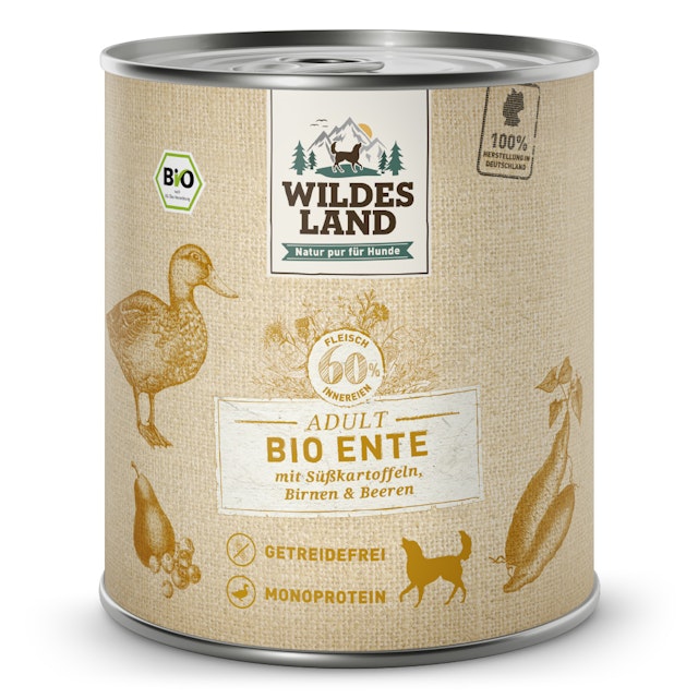 Wildes Land BIO Hundenassfutter 800gVorschaubild