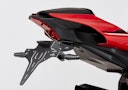 Vorschaubild PROTECH V-SHAPE Kennzeichenhalter SET mit Reflektor und Beleuchtung Alu & Stahl Schwarz für YAMAHA YZF-R1, YZF-R1 M