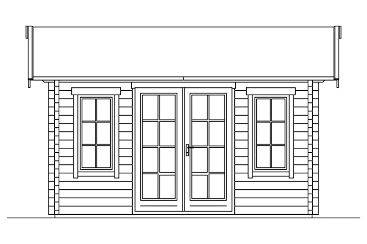 Skan Holz 70 mm Blockbohlenhaus Montreal 1