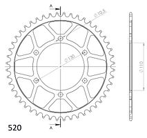 Supersprox Stahl-Kettenrad 520 48Z (Schwarz)