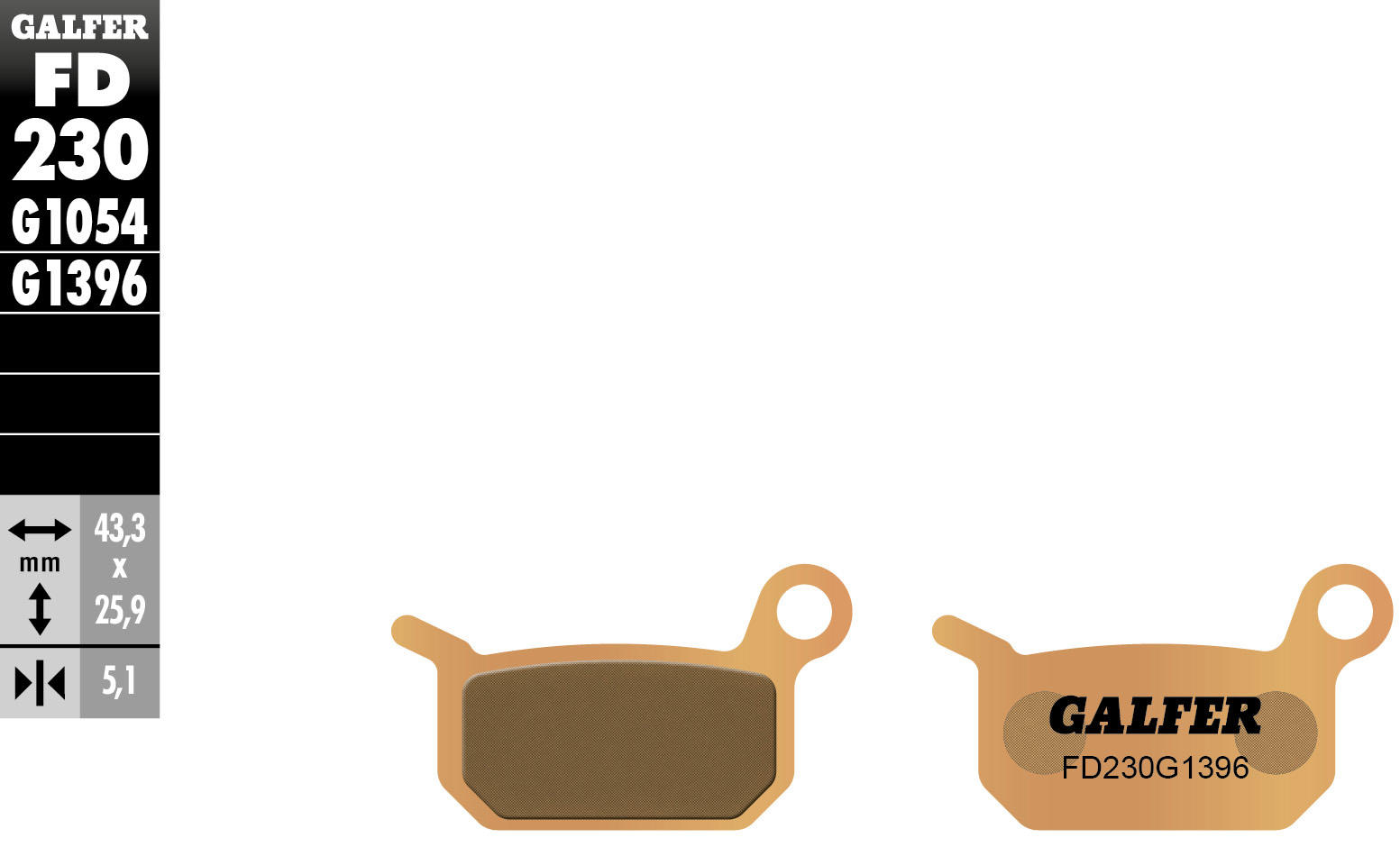 Galfer Bremsbelag FD230 - G1396