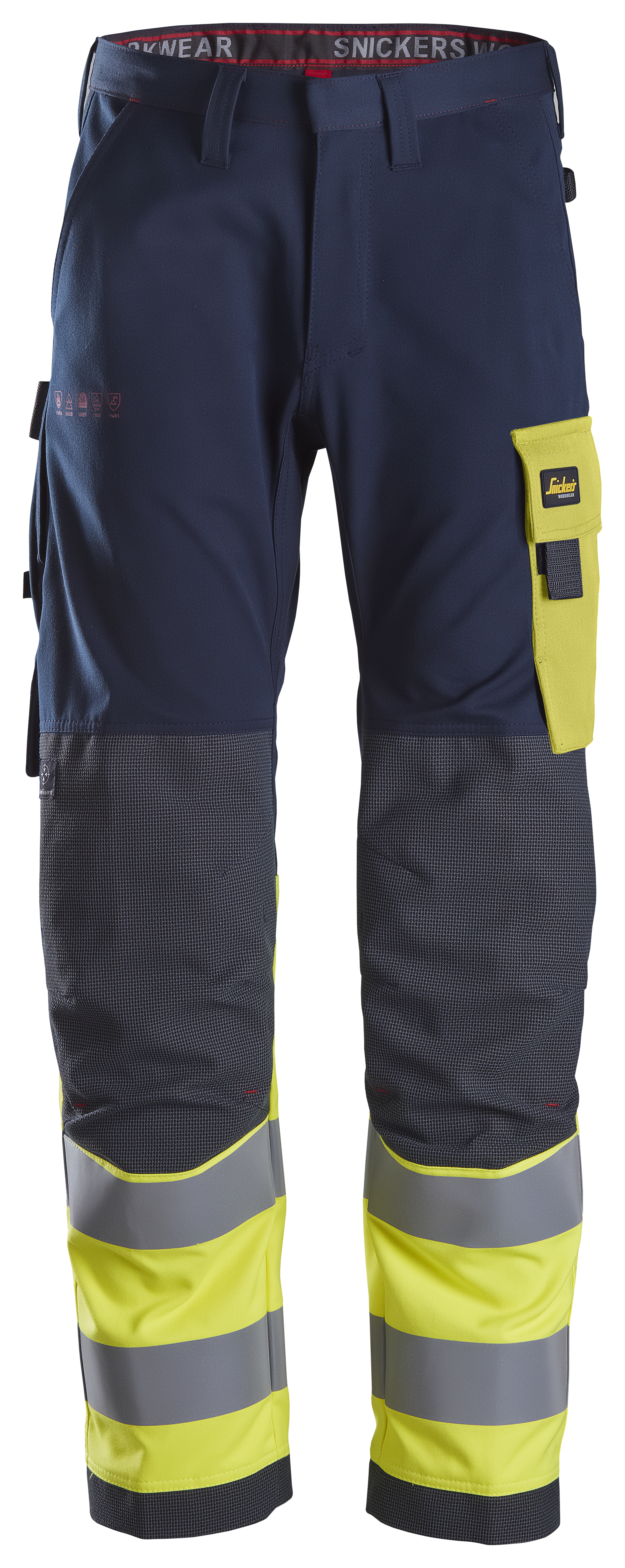 Snickers ProtecWork, Arbeitshose, High-Vis-Klasse 1 196 navy-signalgelb
