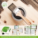 Vorschaubild Innen- und Außenanstrich Komplettset für Gartenhäuser bis 5 m² Grundfläche (Lasur)