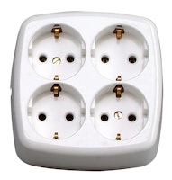 Kopp Steckdosenleiste weiss - 121001009