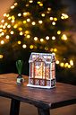 Vorschaubild Konstsmide Weihnachtsbeleuchtung Wasserlaterne Lebkuchenhaus, braun