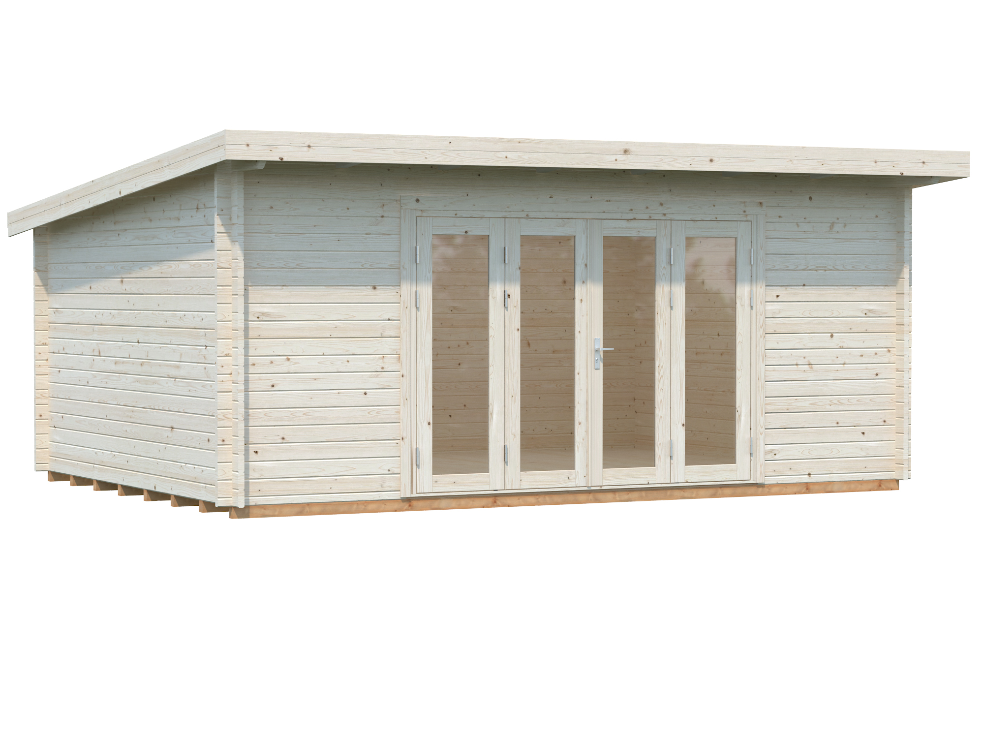 Palmako Gartenhaus Lea 19,4 m² - 44 mm naturbelassen