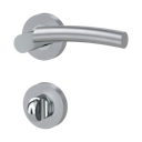 Vorschaubild Griffwerk RAFFAELLA Schraubtechnik GK4 -Chrom/Perla Silbermatt  Rosettengarnitur -Schraubt. -WC -TS 40-45mm