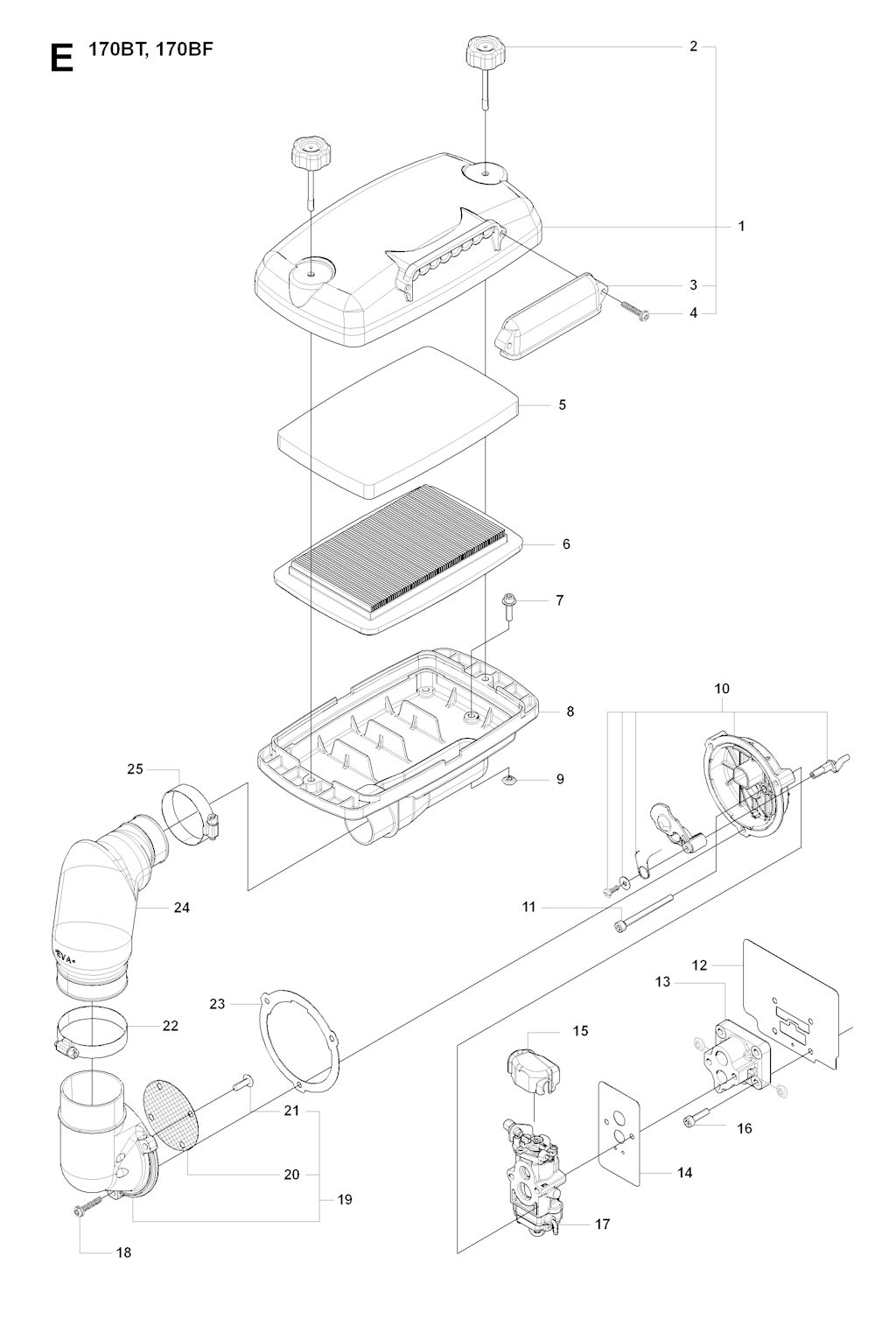 Explosionszeichnung Ersatzteile