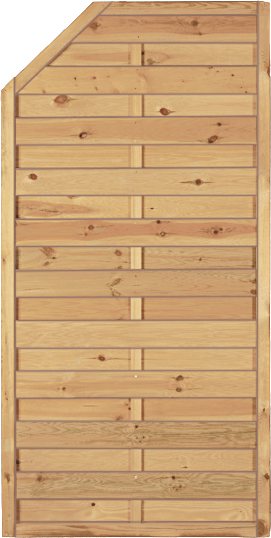 T&J Maxi Massivzaun Stufe I 90 x 180/150 cm