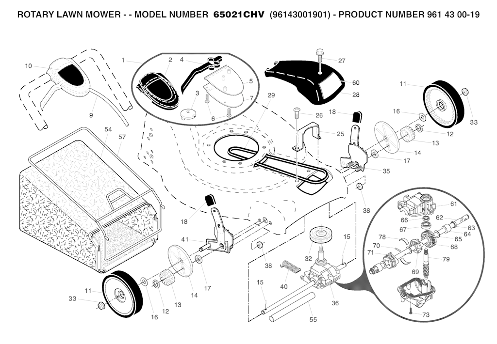 Explosionszeichnung Ersatzteile