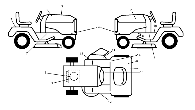 Husqvarna Gartentraktoren 96041008300 LT126