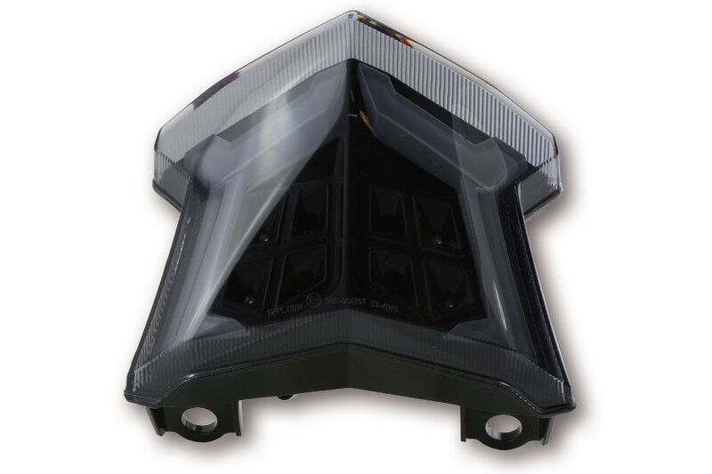 HIGHSIDER smart LED Rücklicht Schwarz Kawasaki Style, E-geprüft (1Stck)