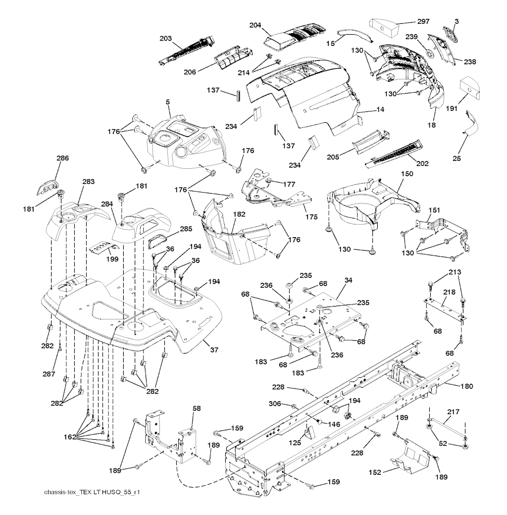Explosionszeichnung Ersatzteile