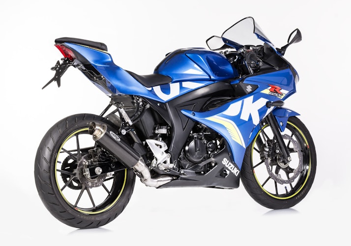 SHARK KOMPLETTANLAGE Carbon  SRC 4 für SUZUKI GSX-R 125,GSX-S 125 EURO5  
