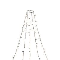 Konstsmide Weihnachtsbeleuchtung  LED Baummantel bernstein H180cm Ring Ø8cm