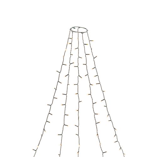 Konstsmide Weihnachtsbeleuchtung  LED Baummantel bernstein H180cm Ring Ø8cm
