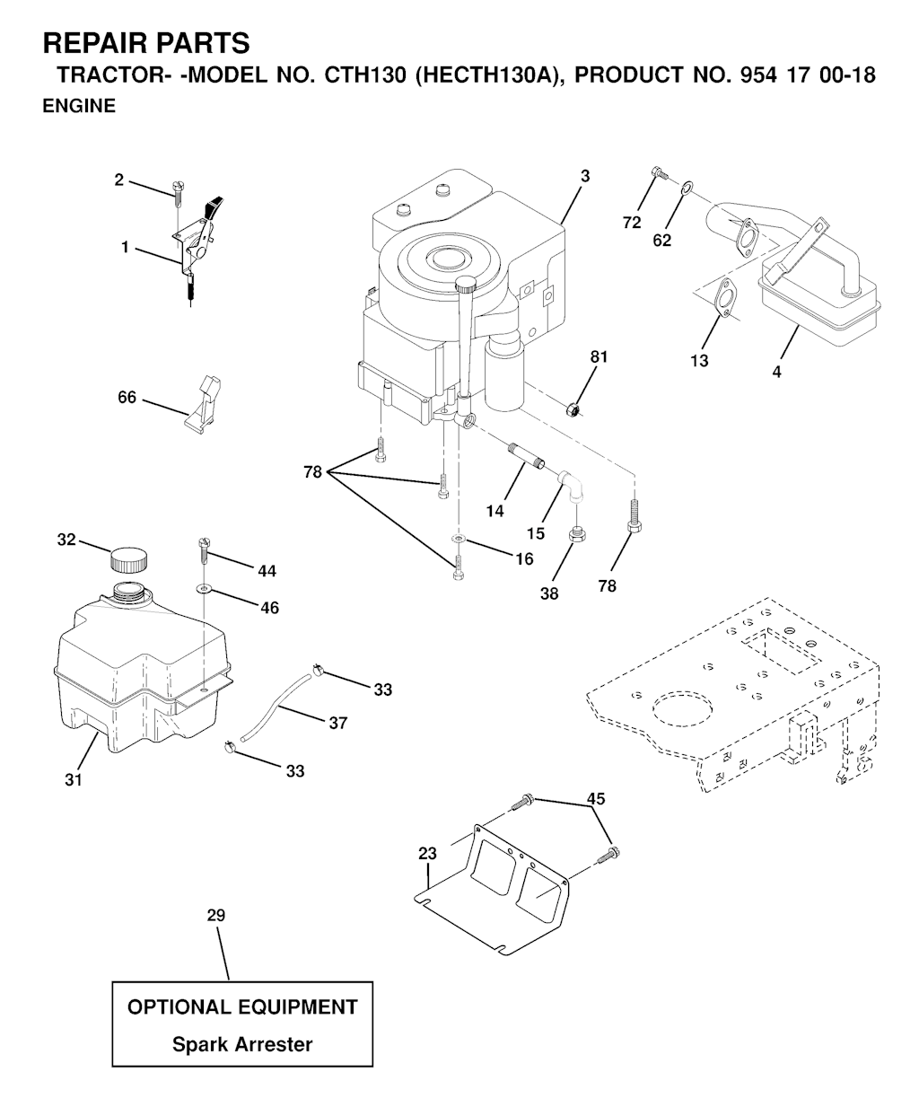 Explosionszeichnung Ersatzteile