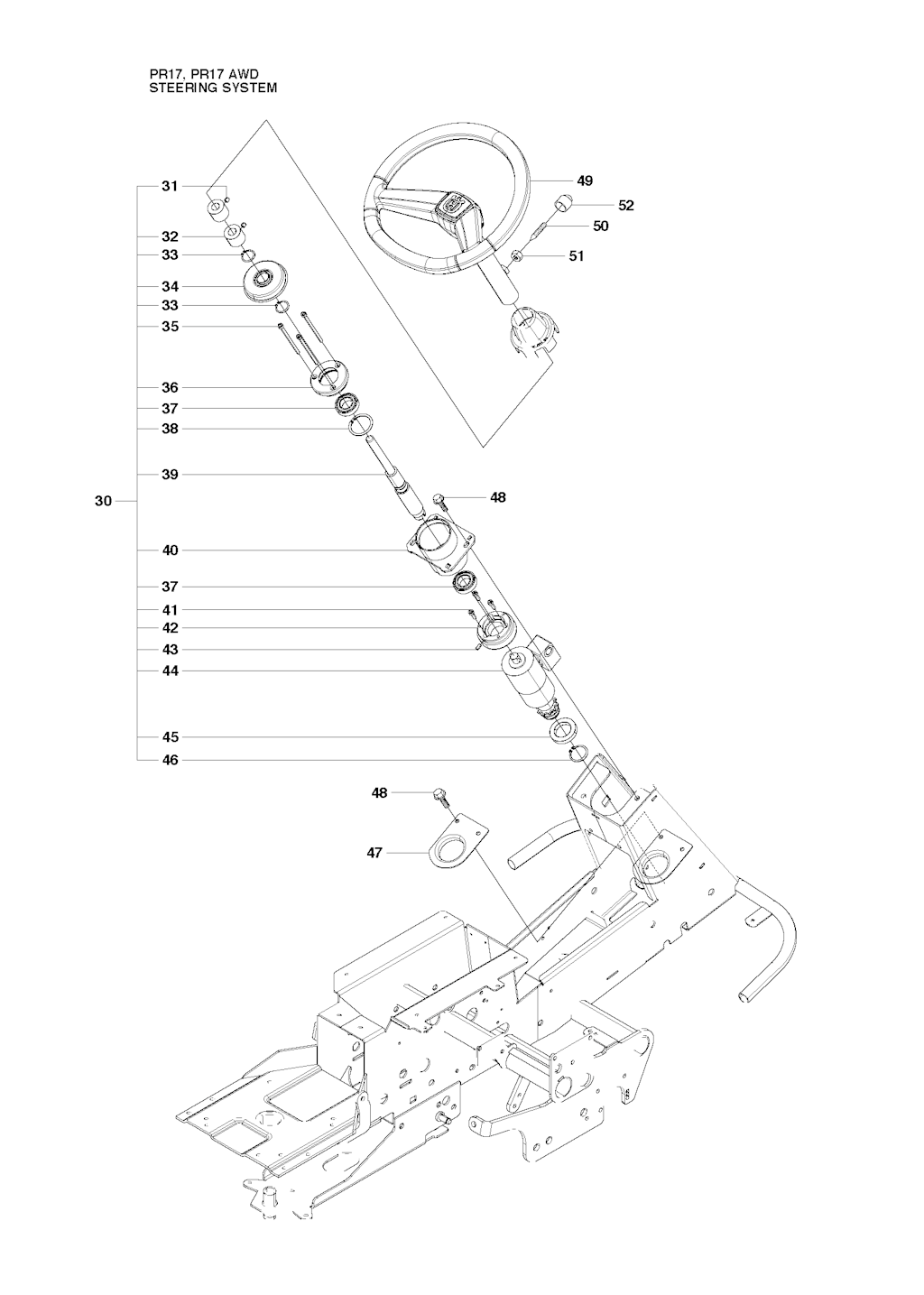 Explosionszeichnung Ersatzteile