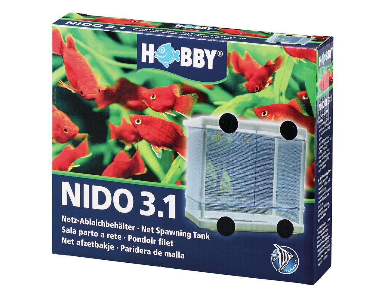 HOBBY Nido 3.1 16 x 16 x 14 Centimeter Netz-Ablaichbehälter Tierpflege