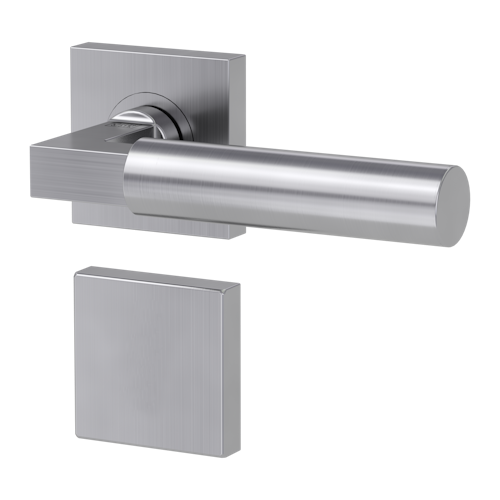 Griffwerk METRICO PROFESSIONAL Schraubtechnik GK4 -Edelstahl matt  Rosettengarnitur eckig -Schraubt. -BL