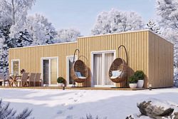 Wolff Finnhaus Gartenhaus Ferienhaus Nuba 69 - 68/88 mm
